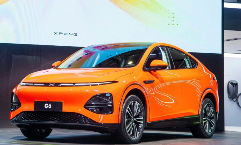 Xpeng G6 vừa ra mắt ở triển lãm ôtô Thượng Hải. Ảnh: TechGoing